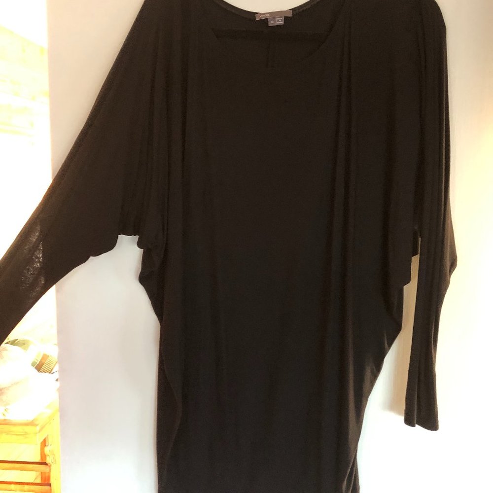 Vince Long Sleeve Black Tunic